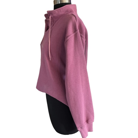 Vintage NEWPORT 1/4 button mock neck sweatshirt embroidered Cuffy’s Resortwear L - Picture 3 of 12